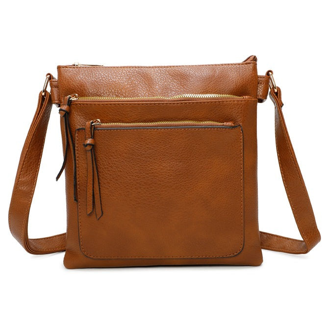 Craze London Crossbody Bag with an Inside Pocket and a Front Pocket