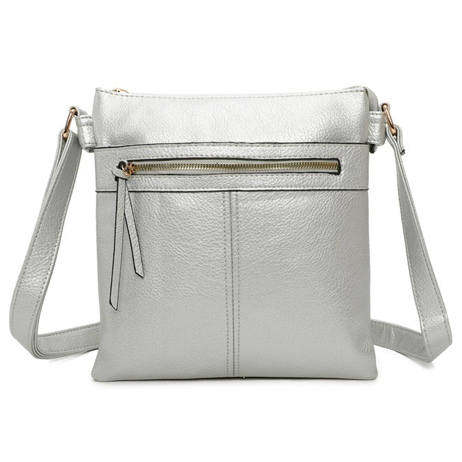 Craze London Crossbody Bag With Pockets Inside & Out