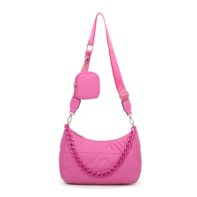 Craze London Crossbody Bag with Chain Strap