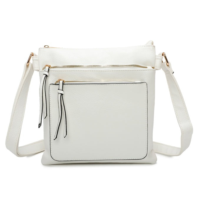 Craze London Crossbody Bag with an Inside Pocket and a Front Pocket