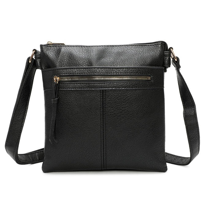 Craze London Crossbody Bag With Pockets Inside & Out