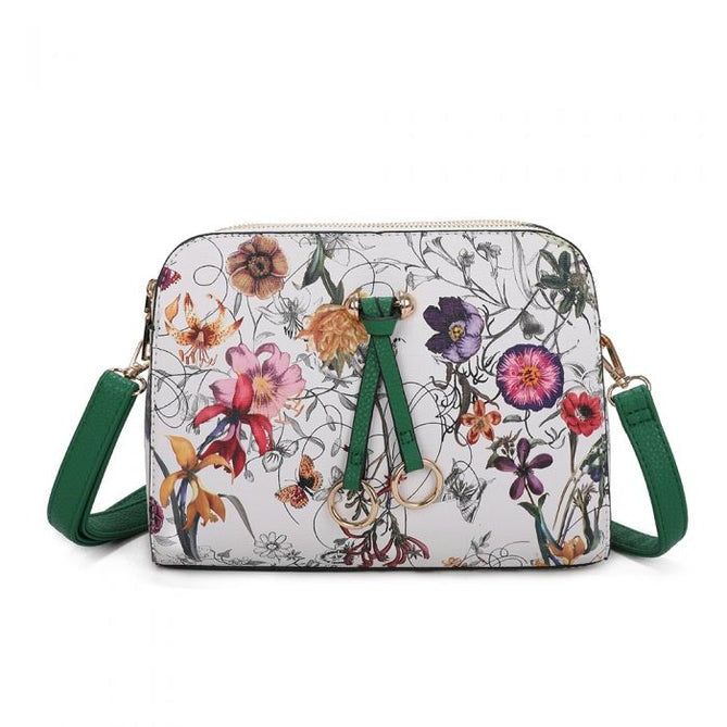 Craze London Floral Print Messenger Bag