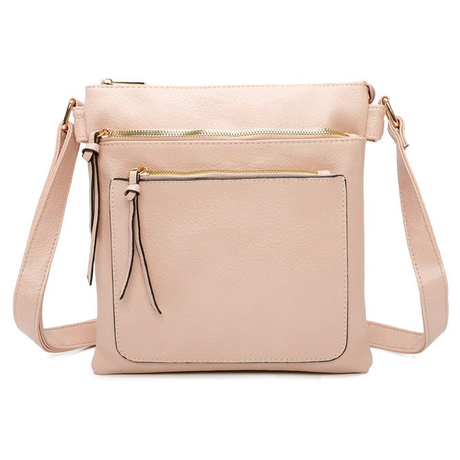 Craze London Crossbody Bag with an Inside Pocket and a Front Pocket