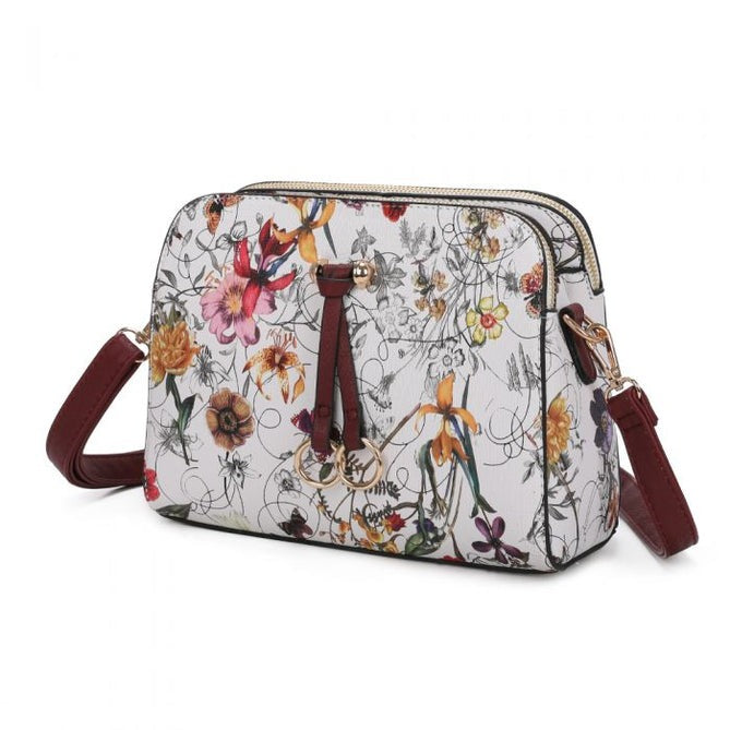 Craze London Floral Print Messenger Bag