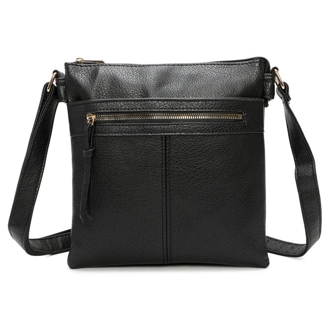 Craze London Crossbody Bag With Pockets Inside & Out