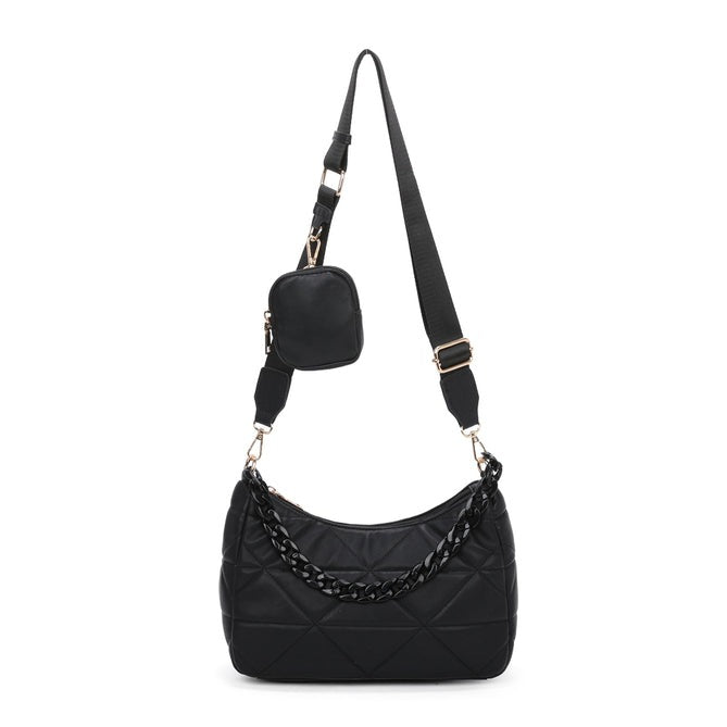 Craze London Crossbody Bag with Chain Strap