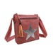 Craze London Multi color Star Canvas Shoulder Bag