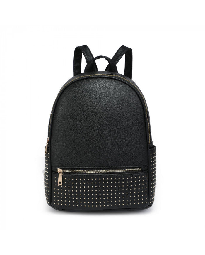 Craze London Backpack with zipped front pocket