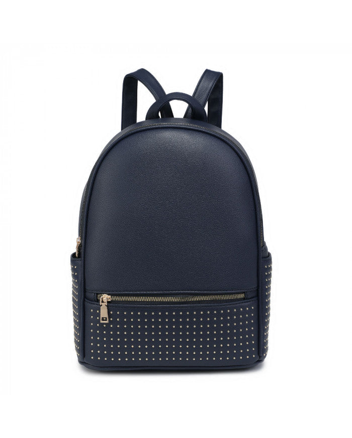 Craze London Backpack with zipped front pocket