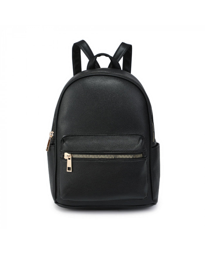 Craze London Backpack with zipped front pocket