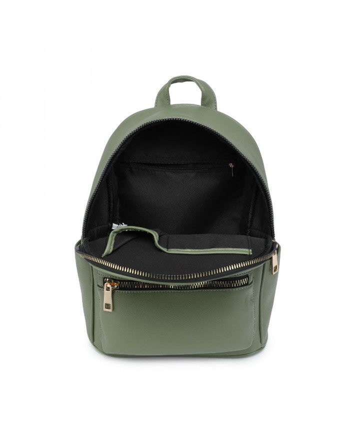 Craze London Backpack with zipped front pocket