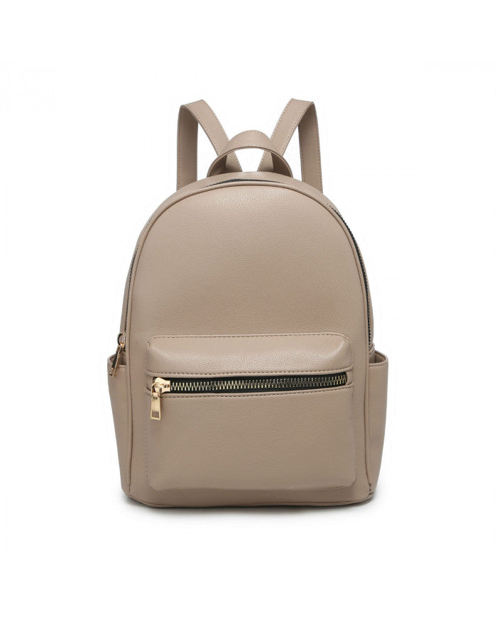 Craze London Backpack with zipped front pocket