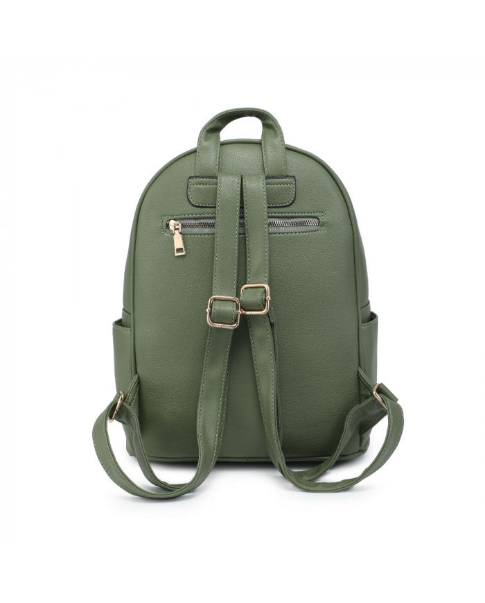 Craze London Backpack with zipped front pocket