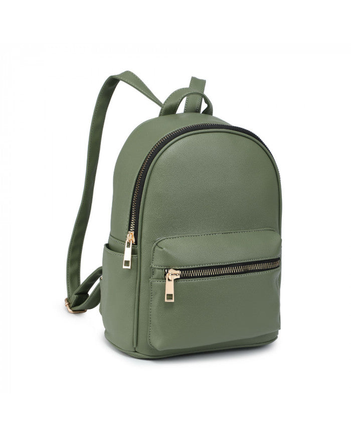 Craze London Backpack with zipped front pocket