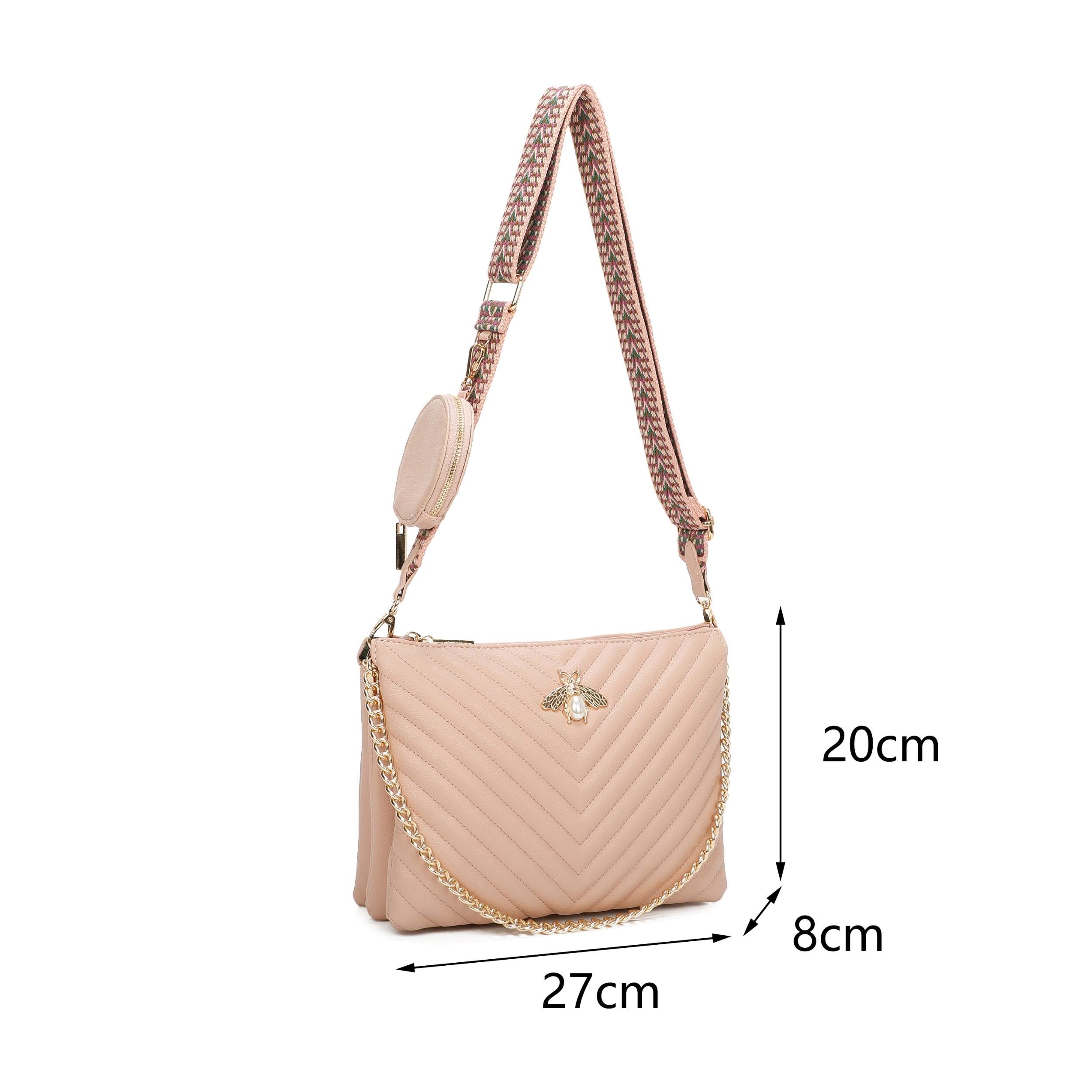 Craze London Bee Crossbody Bag