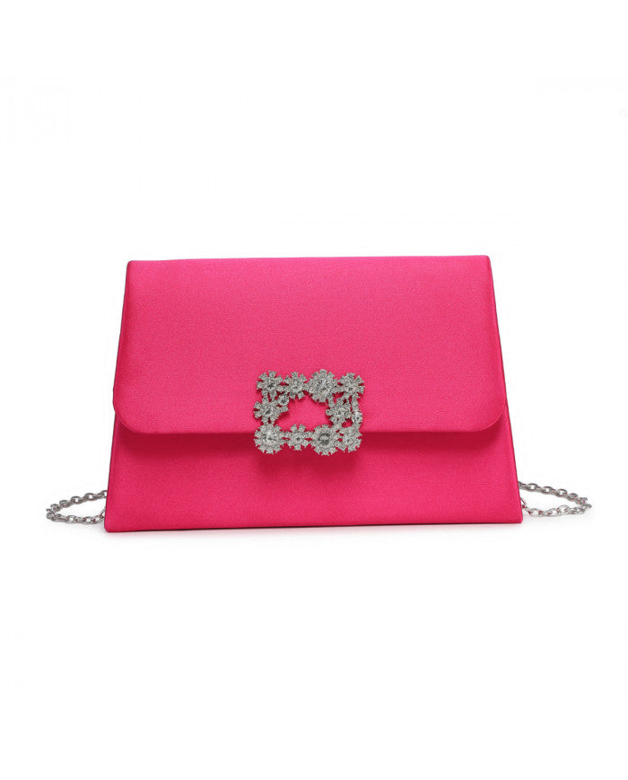 Craze London Clutch Bag Satin material