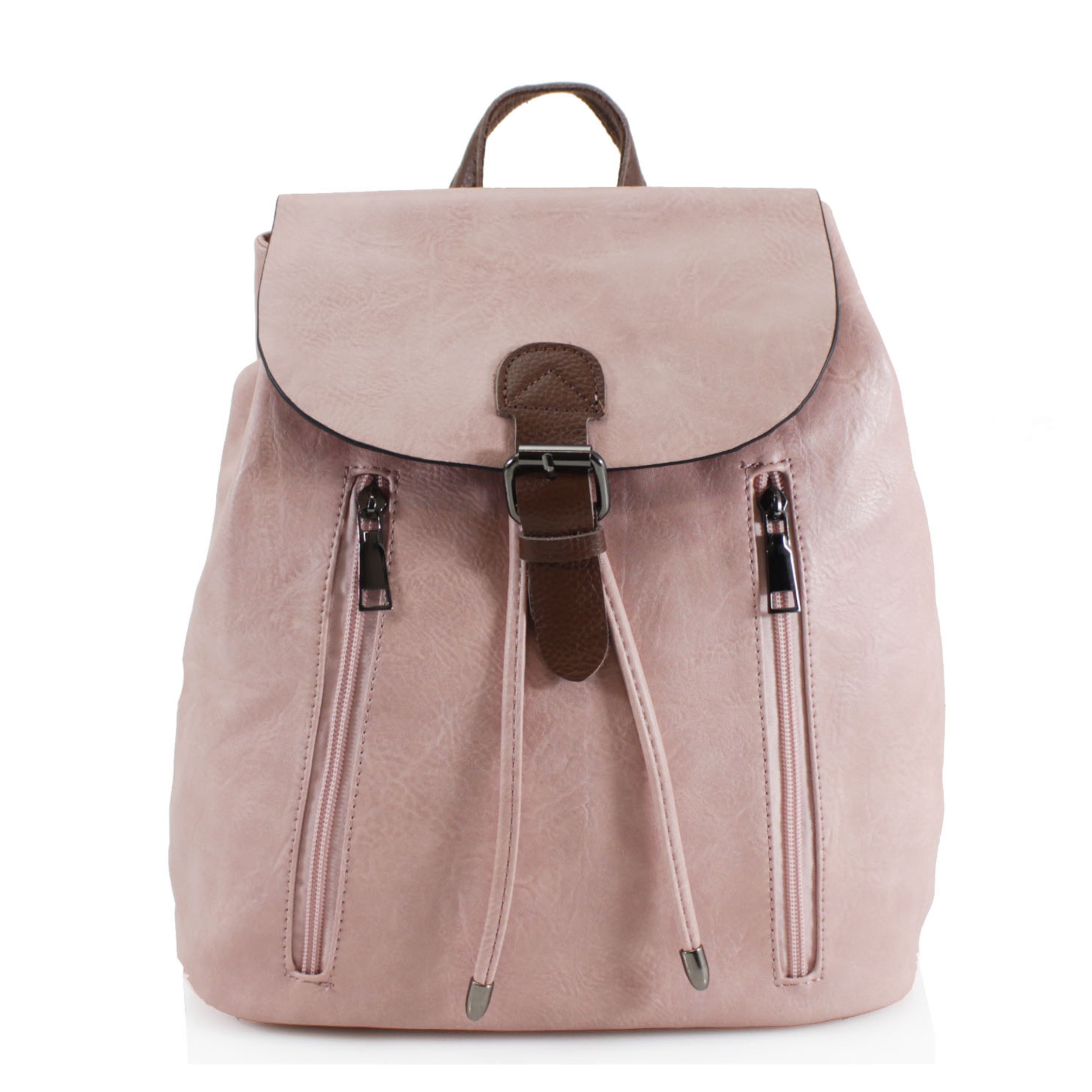 Craze London Leather trim Backpack