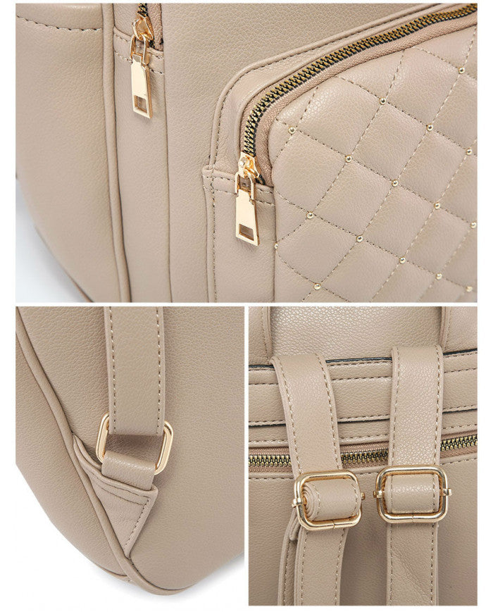 Craze London Backpack with quilted pattern