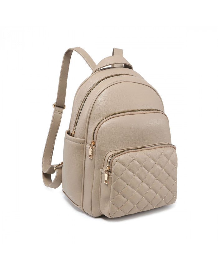 Craze London Backpack with quilted pattern