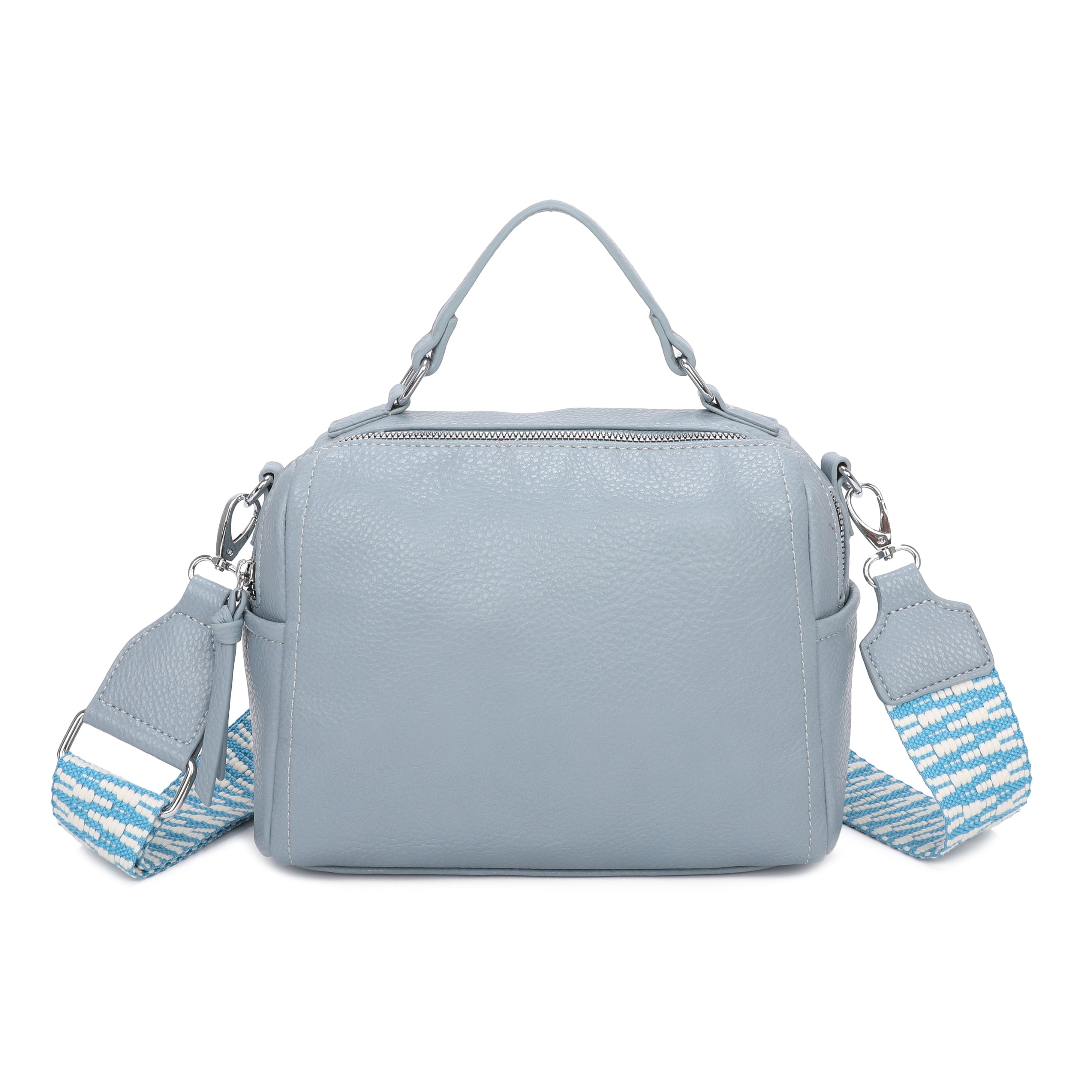 Craze London Box Grab Bag with Top Zip Closure