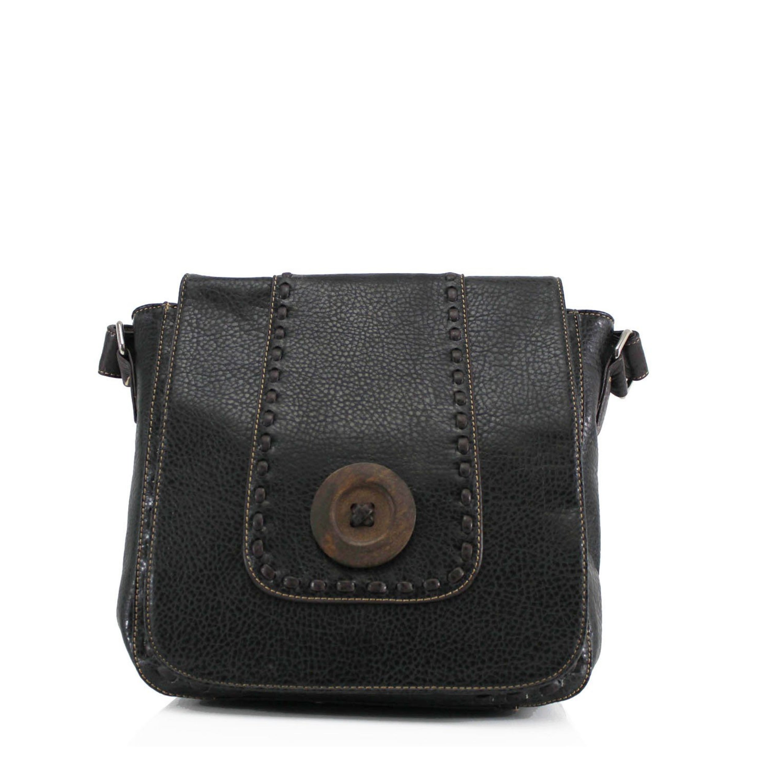 Craze London Button Flap Over Bag
