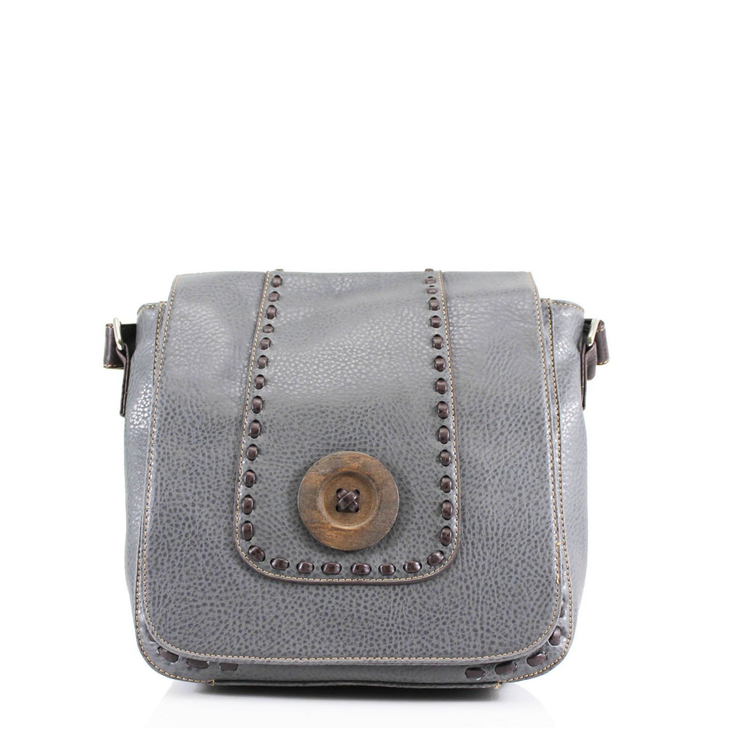 Craze London Button Flap Over Bag