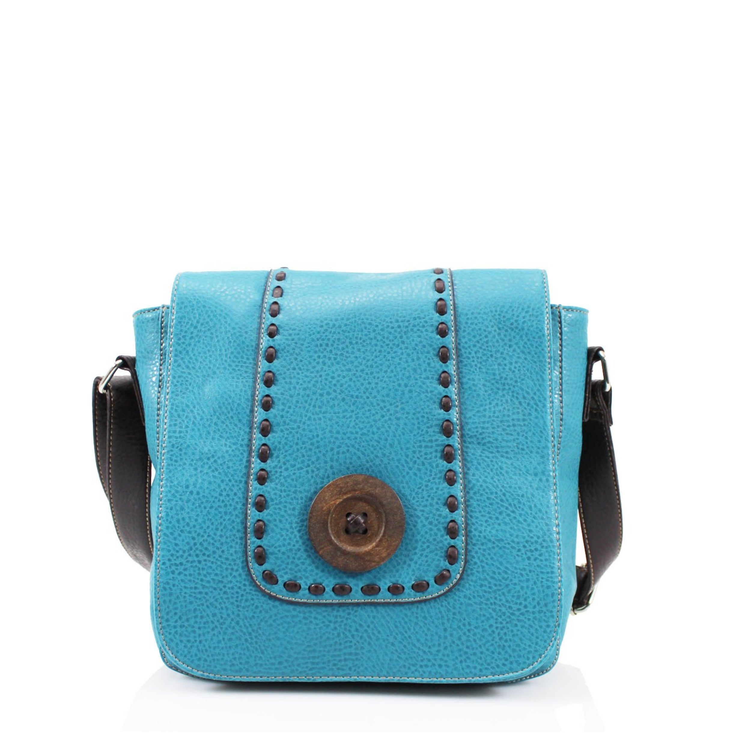Craze London Button Flap Over Bag