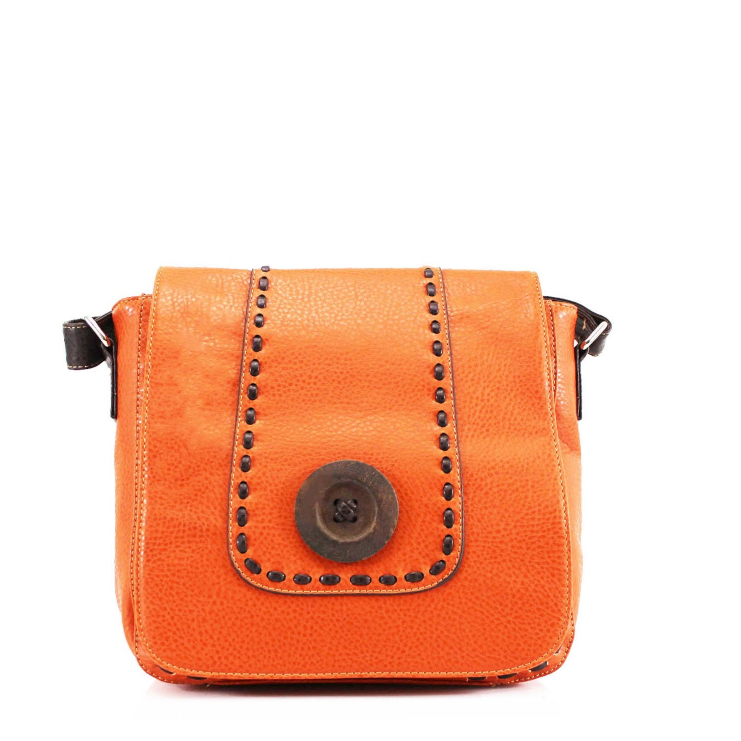 Craze London Button Flap Over Bag