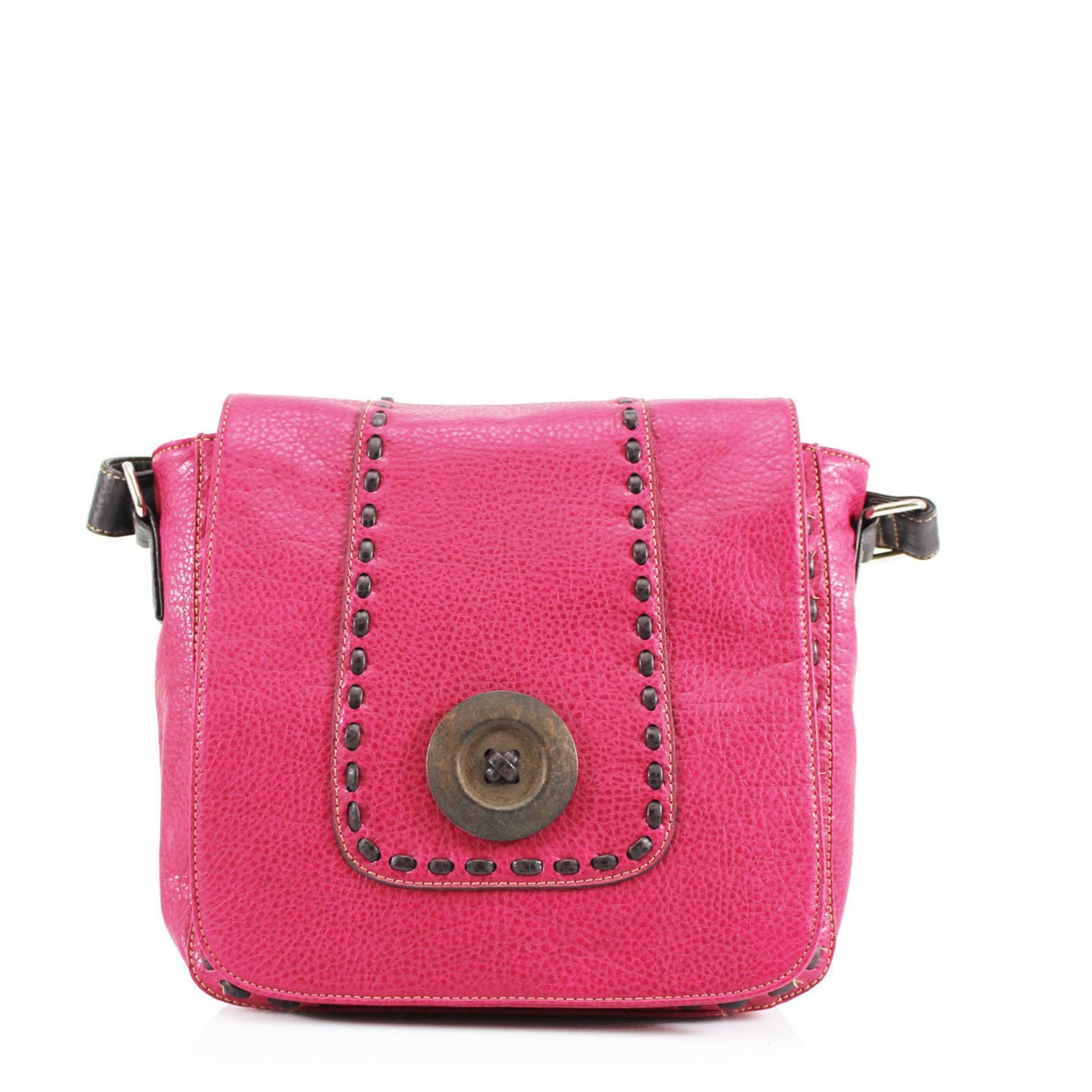 Craze London Button Flap Over Bag