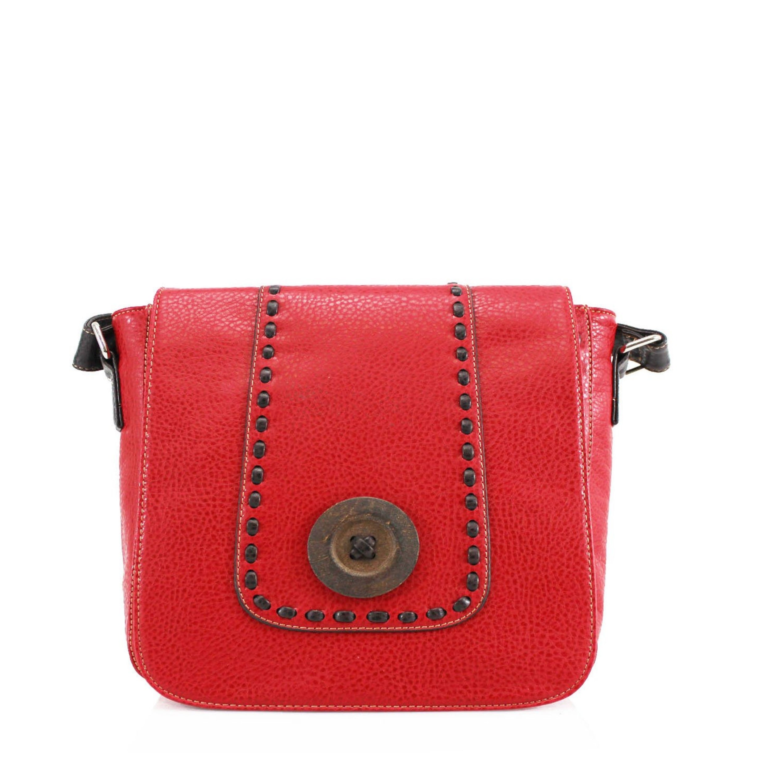 Craze London Button Flap Over Bag