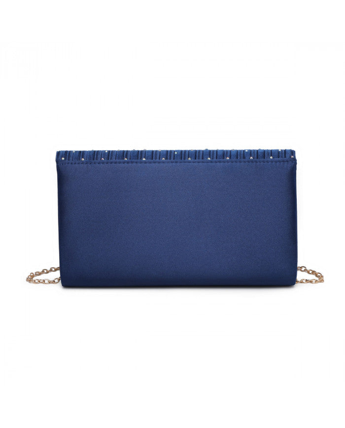 Craze London Clutch Bag with Satin Material