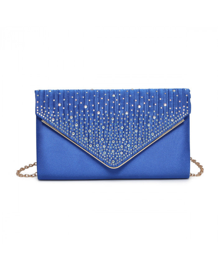 Craze London Clutch Bag with Satin Material