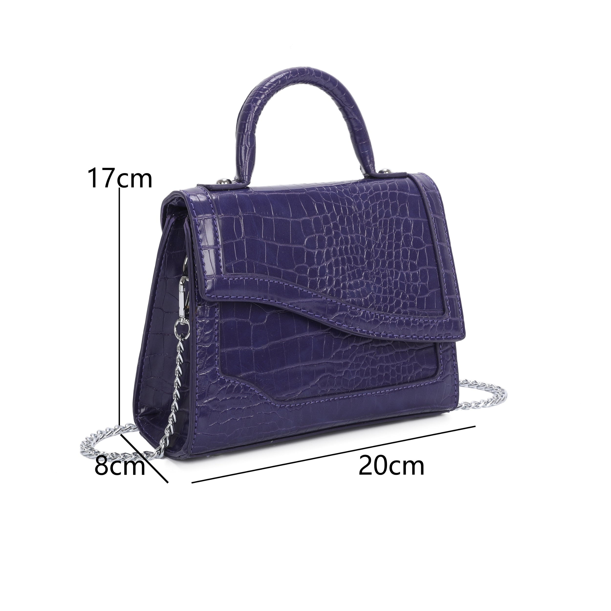 Craze London Mini Croc Bag