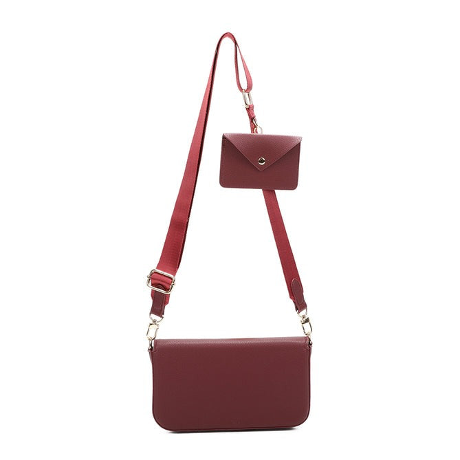 Craze London Cross body 4 in 1 Bag with Canvas Strap