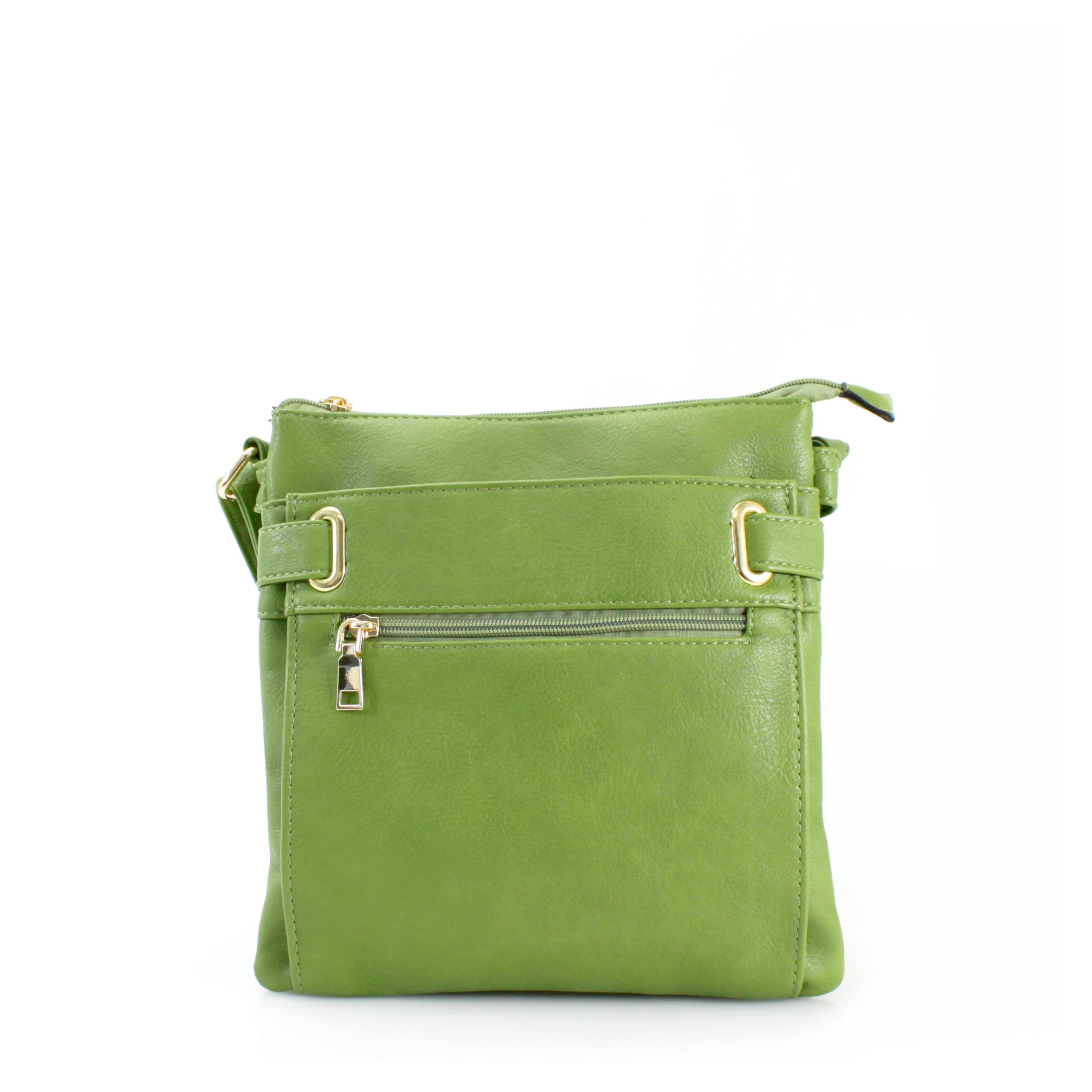 Craze London Crossbody Bags with Frontzip Pockets-Black