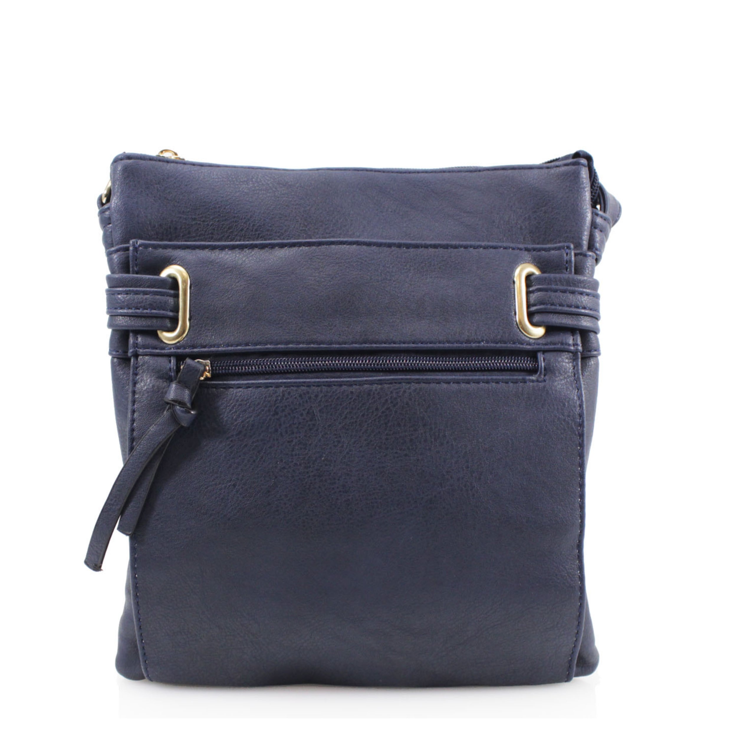 Craze London Crossbody Bags with Frontzip Pockets-Black