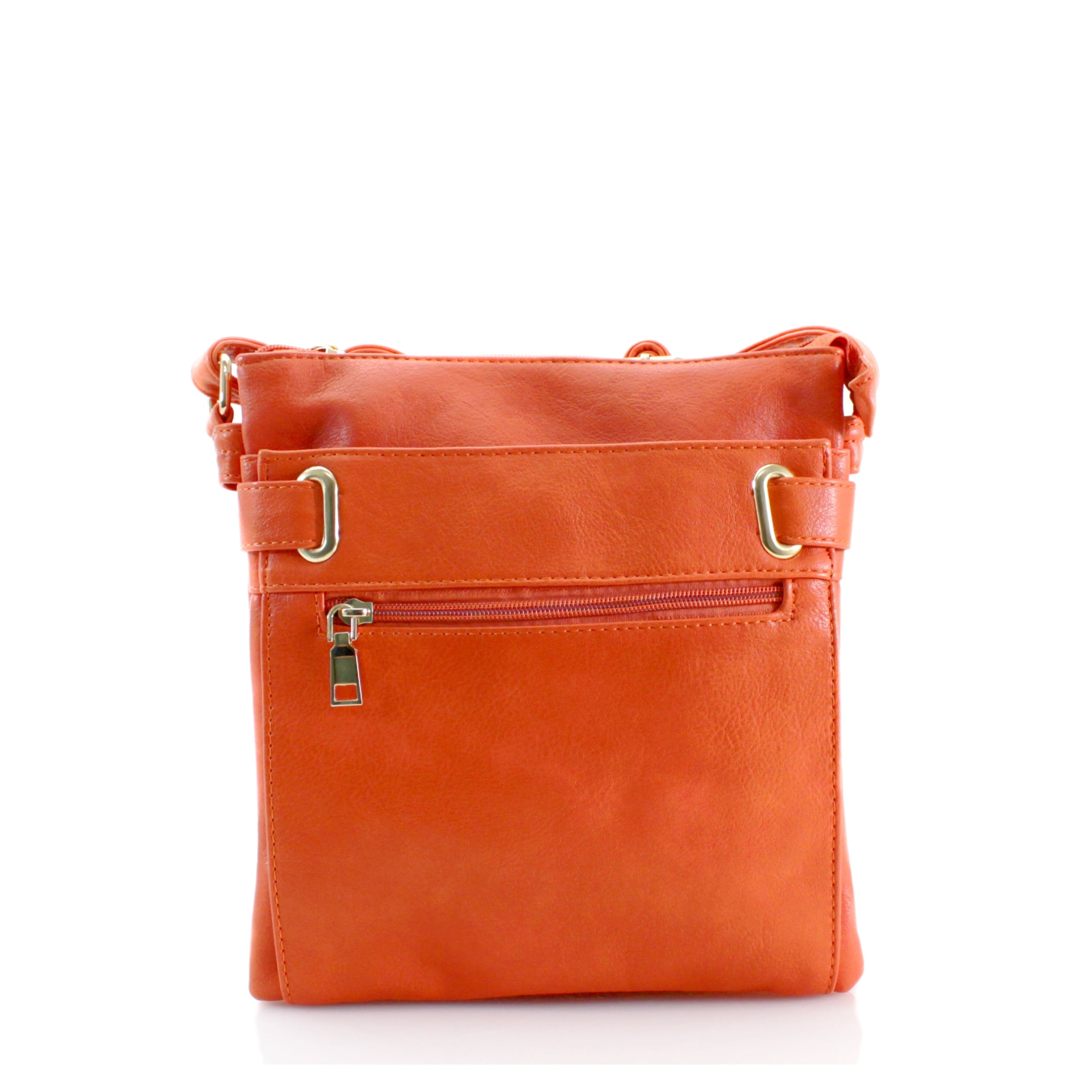 Craze London Crossbody Bags with Frontzip Pockets-Black