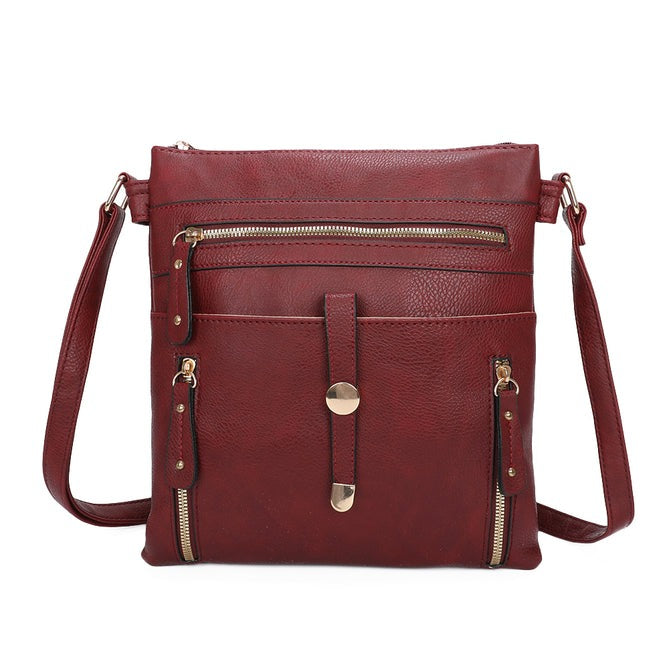 Craze London Crossbody Bag with Button Clasp