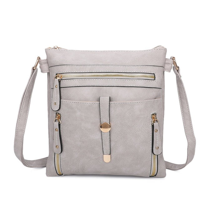 Craze London Crossbody Bag with Button Clasp