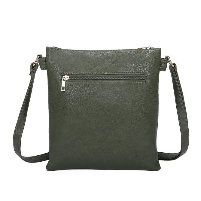 Craze London Crossbody Bag with Button Clasp