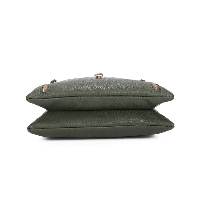 Craze London Crossbody Bag with Button Clasp