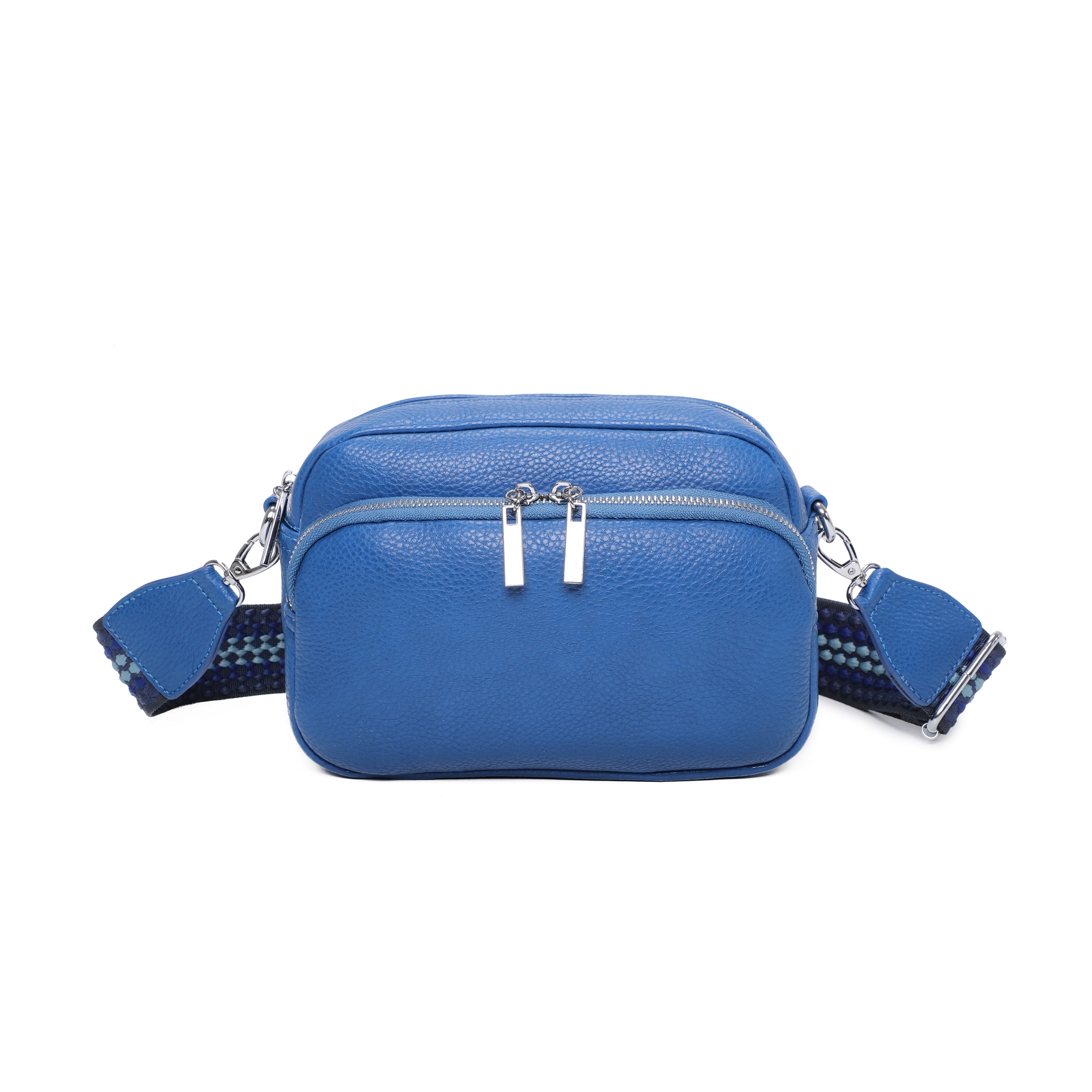 Craze London Crossbody Bag with Colorful Strap