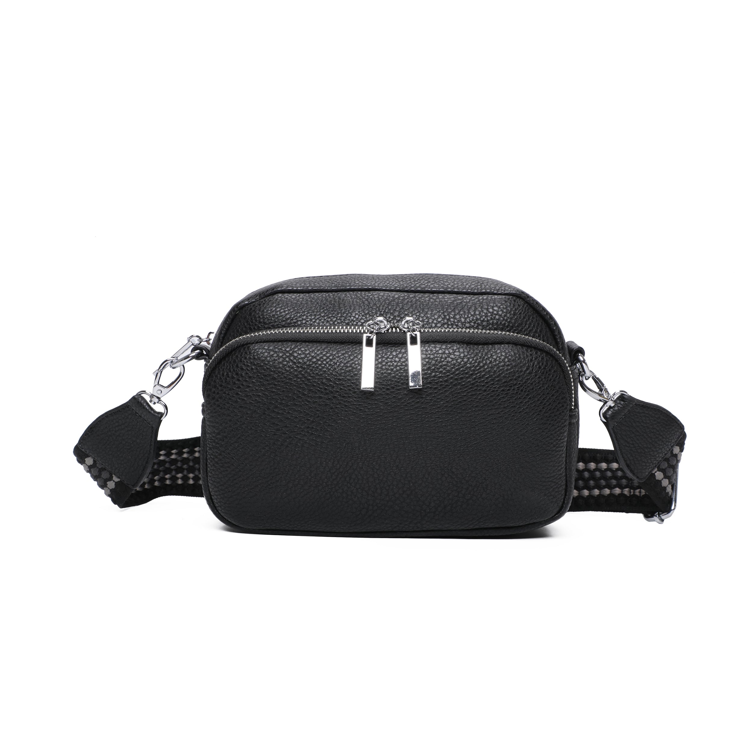 Craze London Crossbody Bag with Colorful Strap