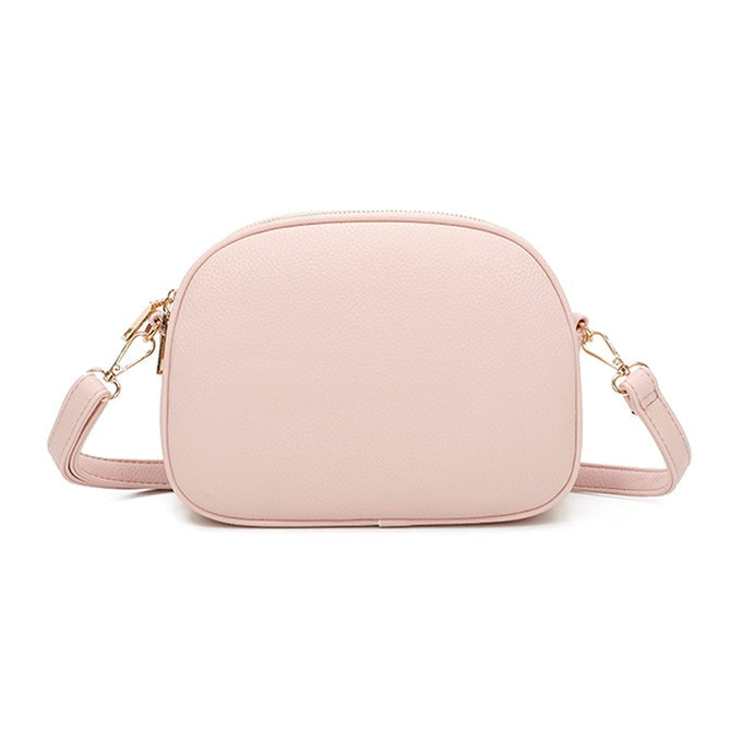 Craze London Crossbody Bag with Top Zipper Closure