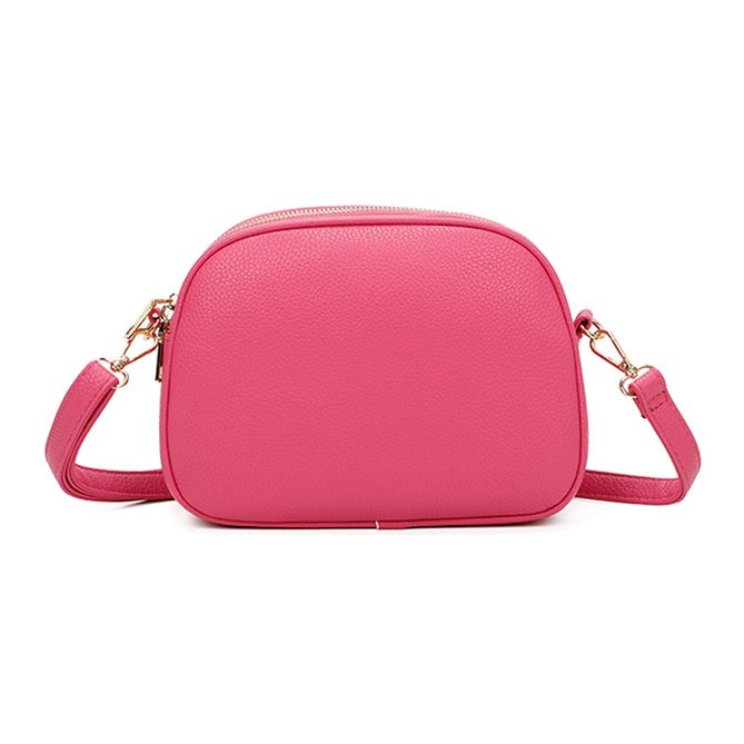 Craze London Crossbody Bag with Top Zipper Closure