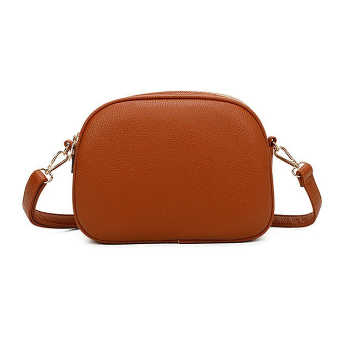 Craze London Crossbody Bag with Top Zipper Closure