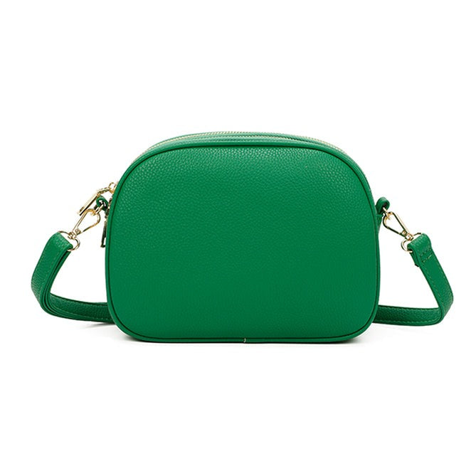 Craze London Crossbody Bag with Top Zipper Closure