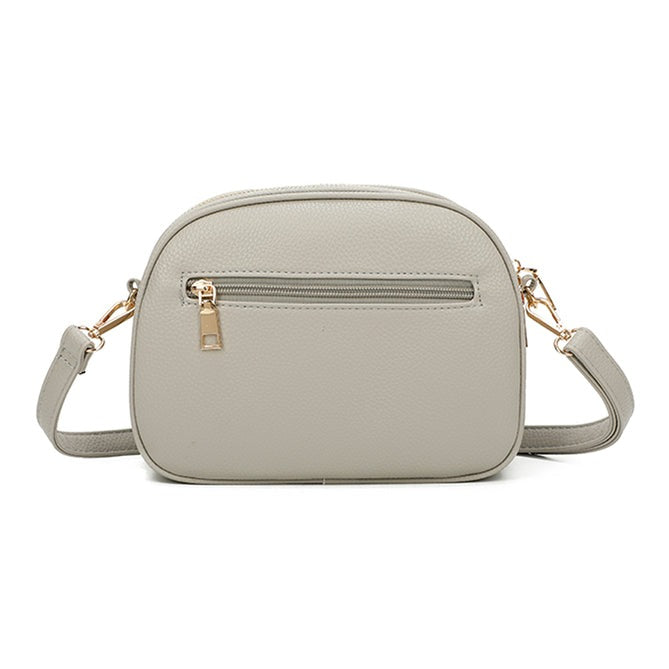Craze London Crossbody Bag with Top Zipper Closure