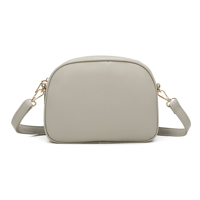 Craze London Crossbody Bag with Top Zipper Closure