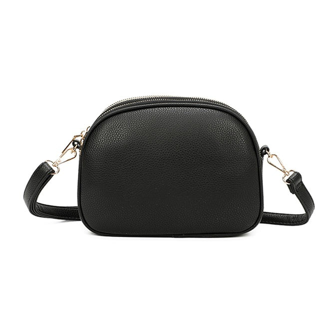 Craze London Crossbody Bag with Top Zipper Closure
